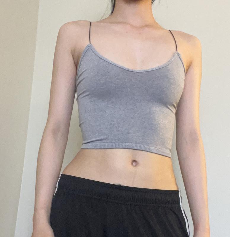 NEW Free People Intimately Skinny Strap Brami Crop In Petunia XS-L $28 - Foto 2