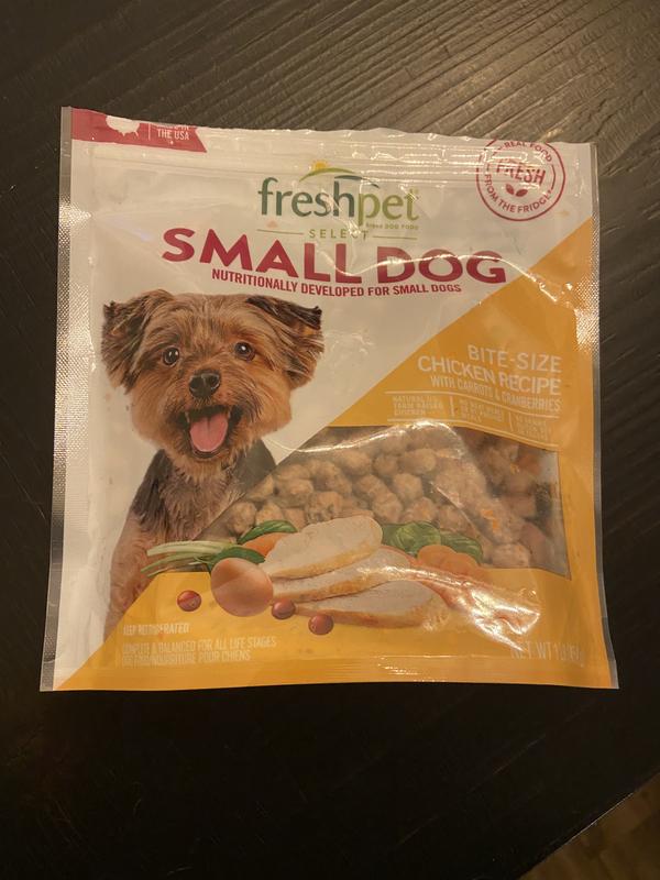  Freshpet Healthy & Natural Food for Small Dogs/Breeds, Fresh  Grain Free Chicken Recipe, 1lb : Pet Supplies