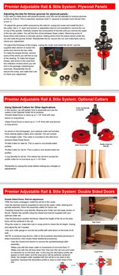 99-762 | Router CNC | Door & Window | Adjustable Rail & Stile Set