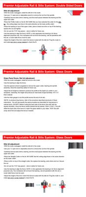 99-762 | Router CNC | Door & Window | Adjustable Rail & Stile Set