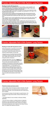 99-762 | Router CNC | Door & Window | Adjustable Rail & Stile Set