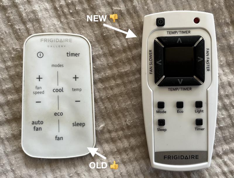 prefer the older remote (thin, unobtrusive)