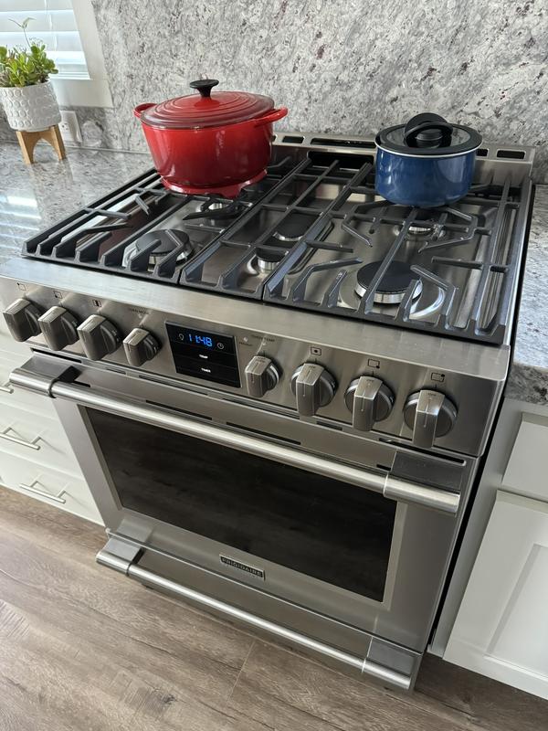 frigidaire professional gas range with air fryer