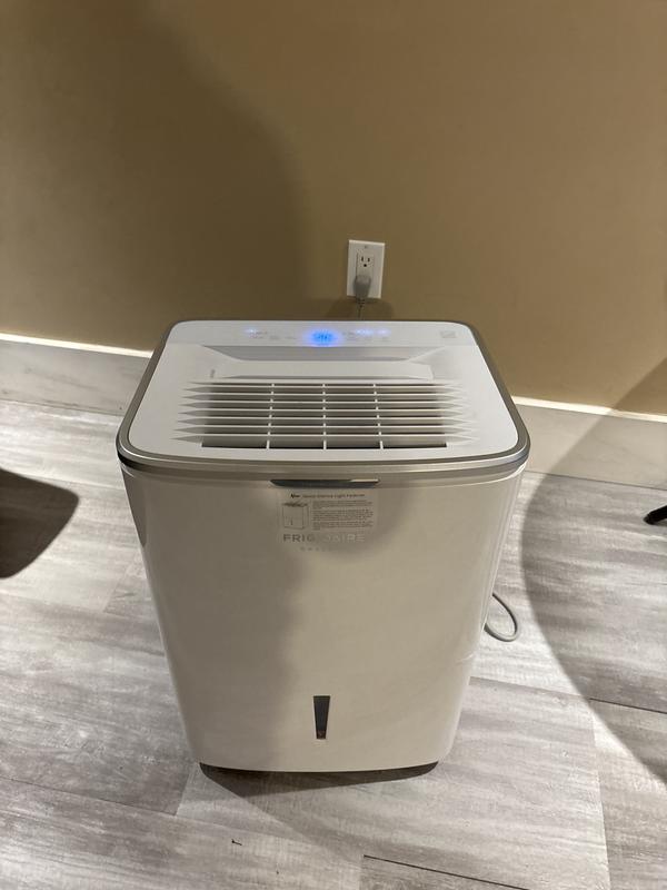 High Humidity 50 Pint Capacity Dehumidifier with Wi-Fi White