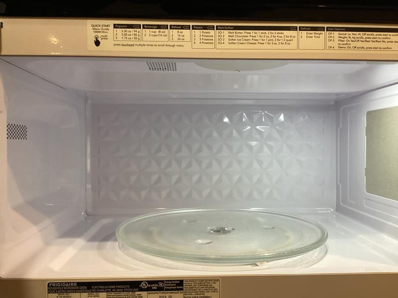 Frigidaire FMOS1846BW 30 Inch Over-The-Range Microwave with 1.8 cu. ft.  Capacity, 2-Speed 300 CFM, Quick Start, Auto Cook, PureAir® Filter, Filter  Indicator Light, LED Lighting, Zero Clearance Door, UL Listed, and cUL