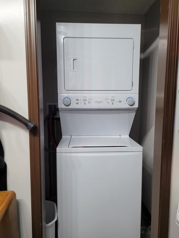 Frigidaire stackable washer dryer deals 3 beeps