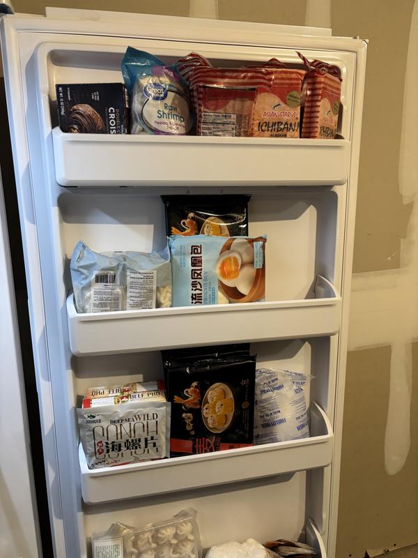 I actually has space left after emptying out the chest freezer