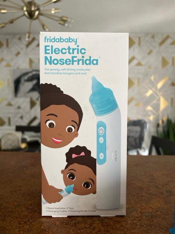 FridaBaby Electric NoseFrida | Aspirador nasal recargable por USB con  diferentes niveles de succión por Frida Baby