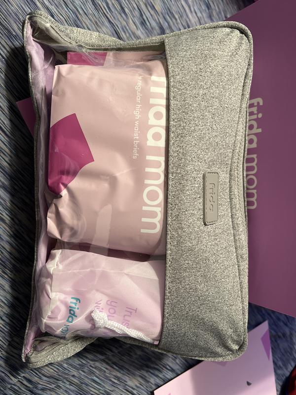 Bathroom bag with products inside