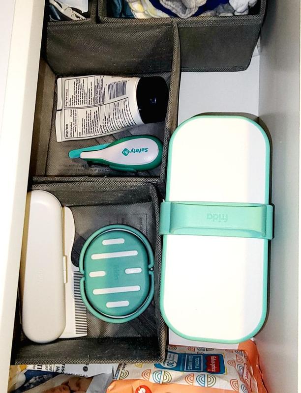 Mobile Medicine Cabinet Travel Kit by Frida Baby  Portable Carrying Case  Stocked with Wellness Essentials