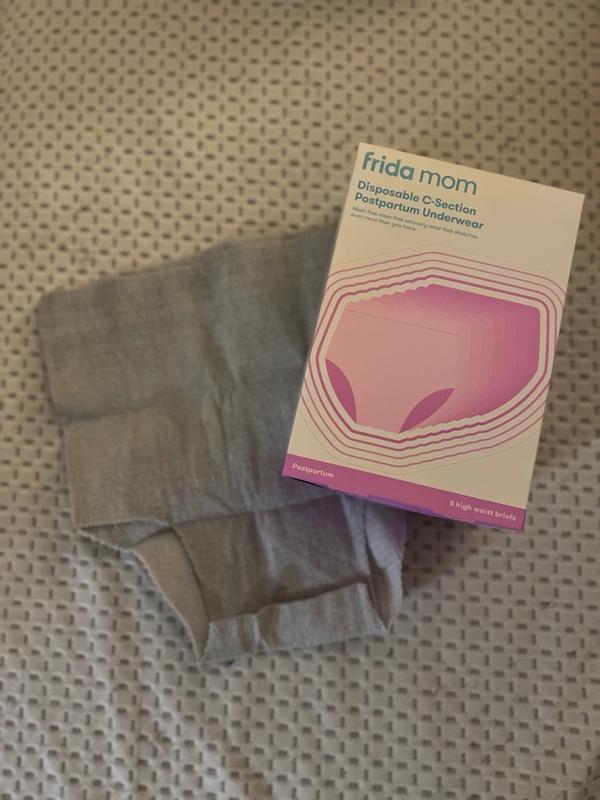 FridaBaby Disposable High Waist C-Section Postpartum Underwear  Super  Soft, Stretchy, Breathable, Wicking, Latex-Free, Regular (8 Count) :  : Fashion