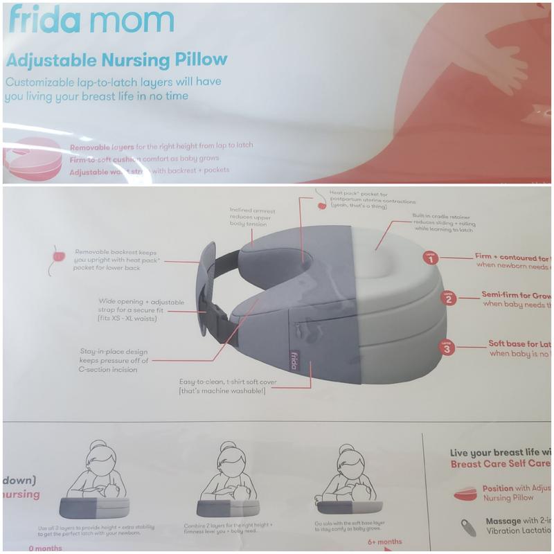 Frida Mom Adjustable Nursing Pillow - Breastfeeding Pillow for Mom