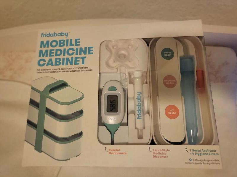 Frida Baby Mobile Medicine Cabinet Travel Kit | Portable Carrying Case  Stocked with Wellness Essentials