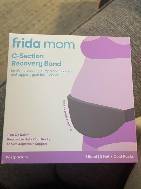 Frida Mom Postpartum Abdominal Support Binder | Natural Delivery &  C-Section Recovery | 9 High Adjustable Compression Wrap