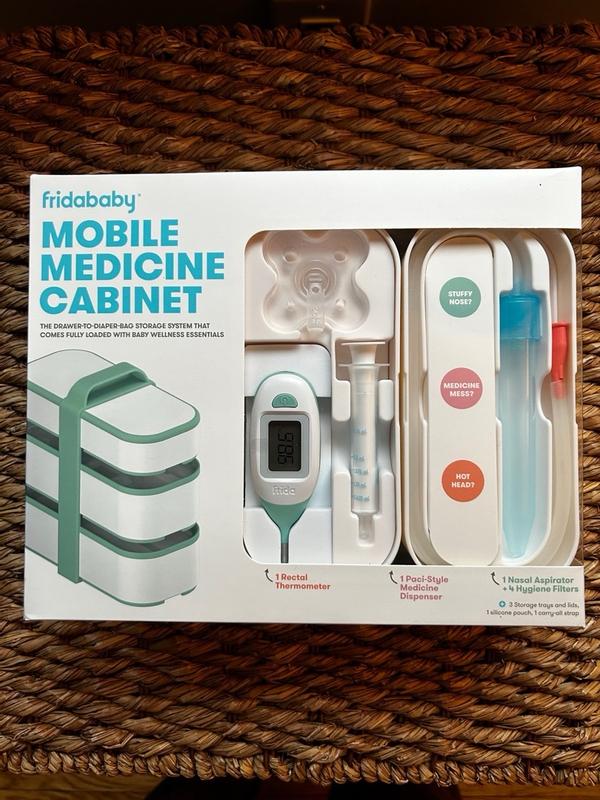 Frida Baby Mobile Medicine Cabinet Travel Kit | Portable Carrying Case  Stocked with Wellness Essentials