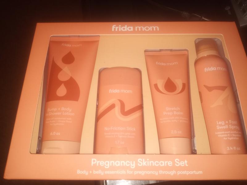 Frida Mom Pregnancy Skincare Body Set of 4 for Pregnancy Through