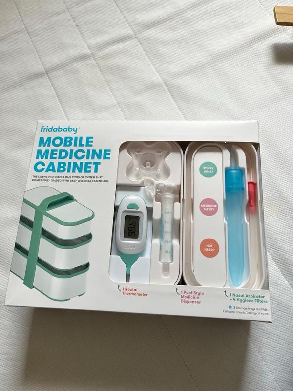 Mobile Medicine Cabinet Travel Kit by Frida Baby  Portable Carrying Case  Stocked with Wellness Essentials