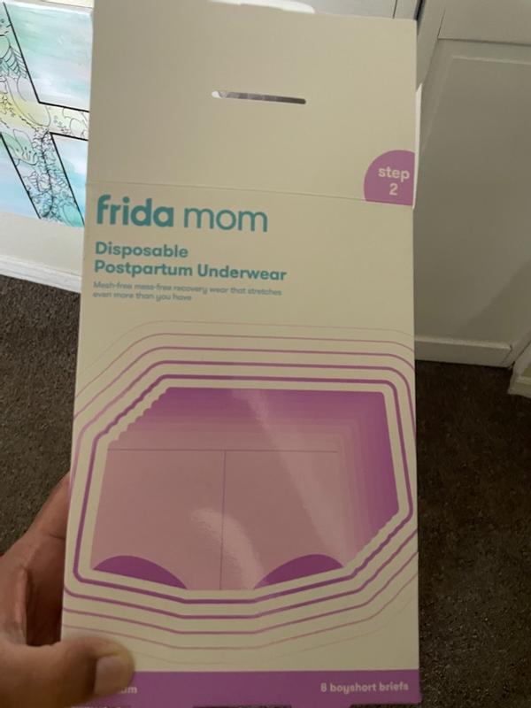 Frida Mom Disposable Postpartum Underwear - Boyshort Briefs Size Petite.