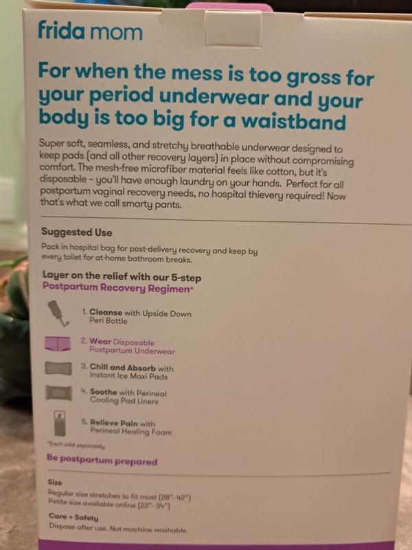 frida mom High-Waist Disposable Postpartum Underwear C-Section Petite