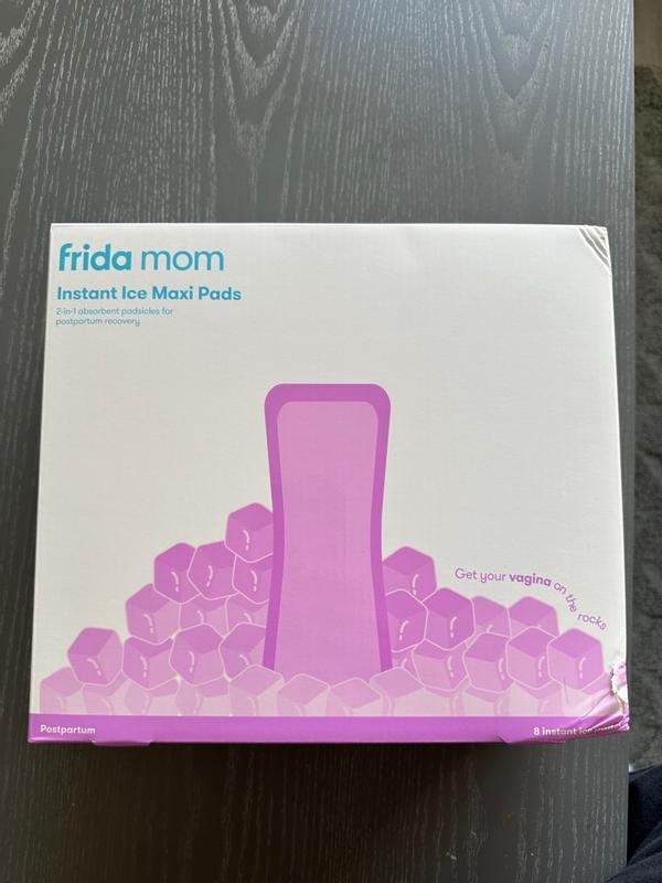 Frida Mom Instant Ice Maxi Pads (8pk + 2 boyshort disposable underwear)