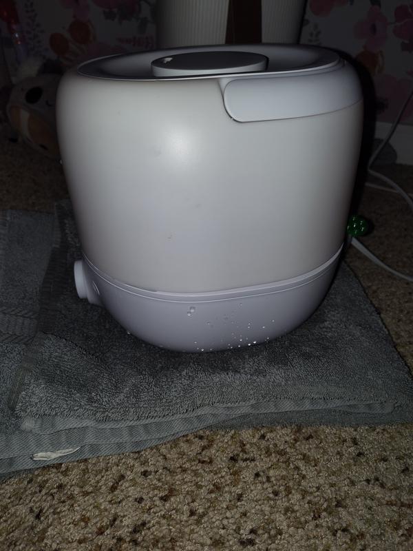 Leaking stopped if propped up