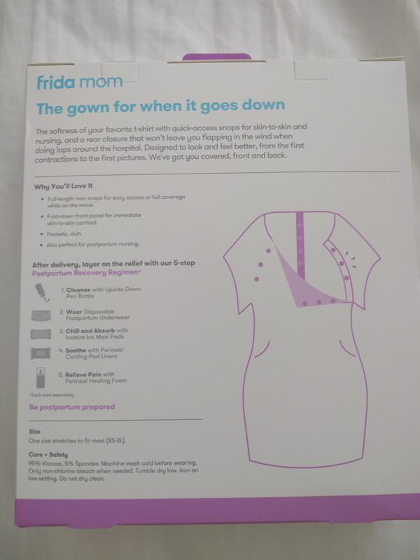 Frida Mom Labor, Delivery & Nursing Gown
