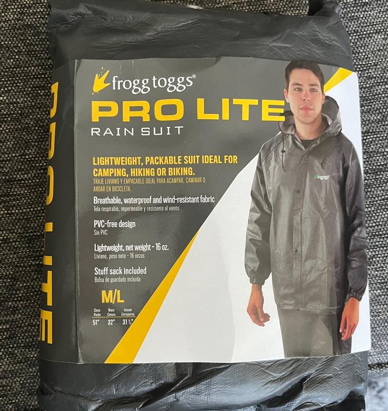 Pro Lite Frogg Toggs Fishing Rain Suit Frogg Toggs Pro-Lite Rain Suit Med/Lg Meijer