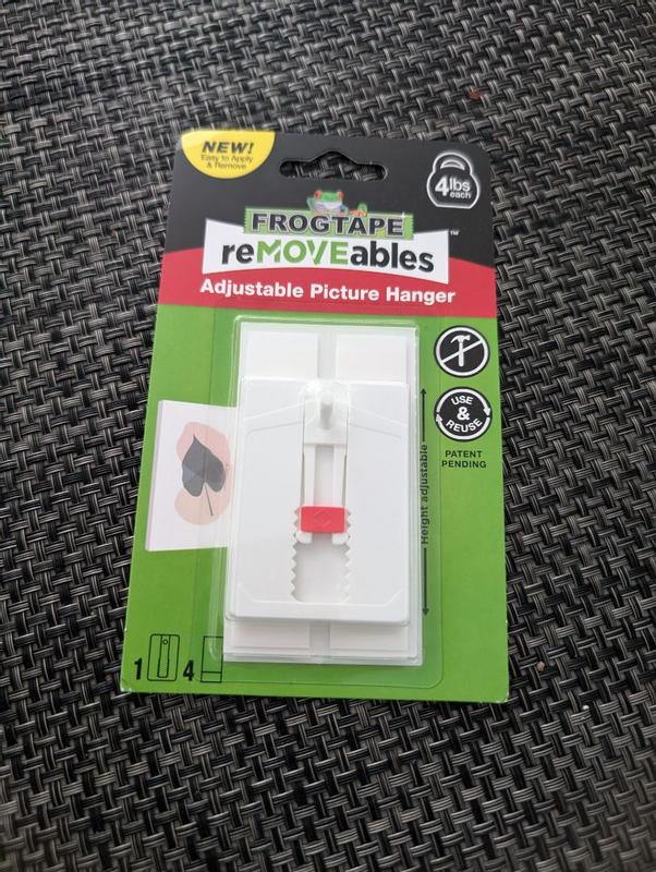 Canvas Hangers For Walls - Painting Hangers, Removable Wall Art Hanger (4 Hooks, 8 Strips) Holds