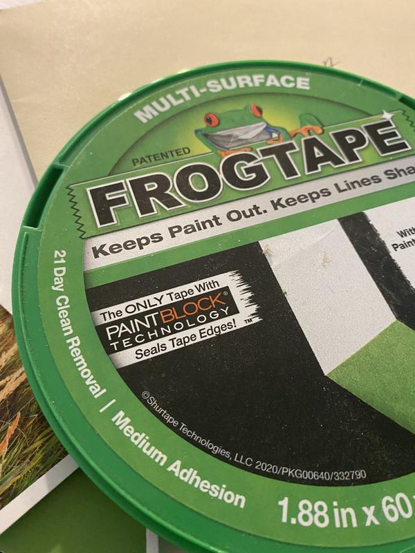 FROGTAPE Multi-Surface Painter's Tape with PAINTBLOCK, Medium Adhesion,  1.41 Wide x 60 Yards Long, Green (1358465) - Painters Masking Tape 