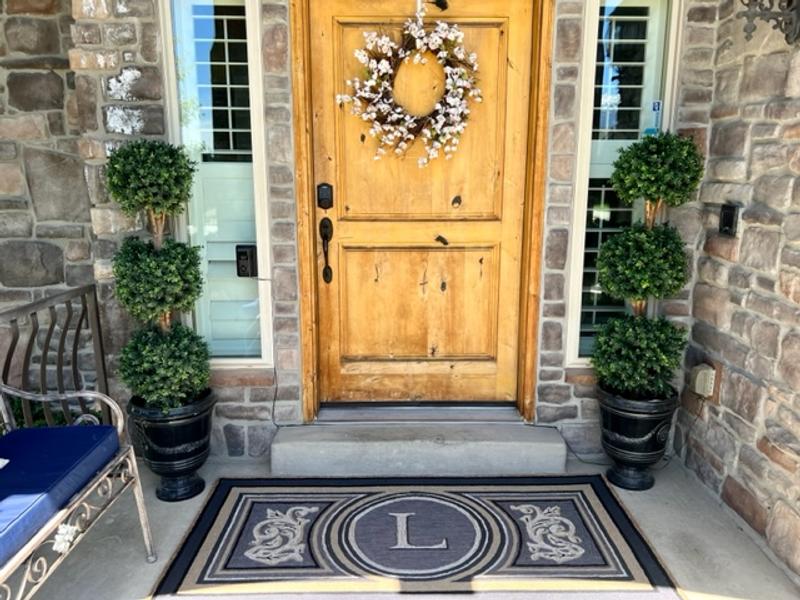 Wingate Monogrammed Entry Mat, Frontgate