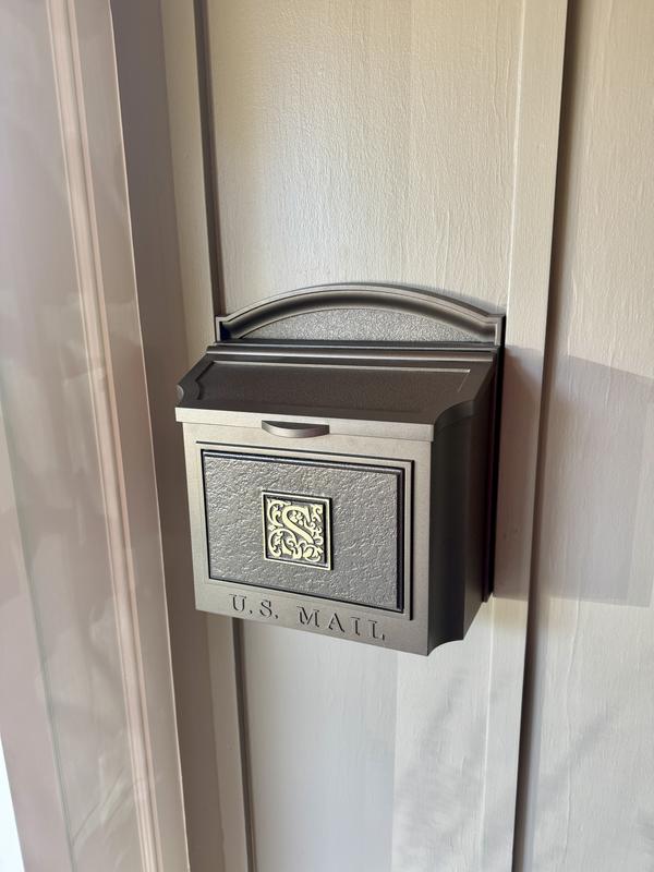 Capitol Monogrammed Wall-mount Mailbox