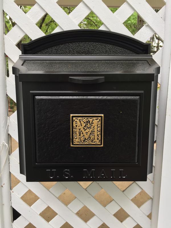 Capitol Monogrammed Wall-mount Mailbox - Thumbnail 2
