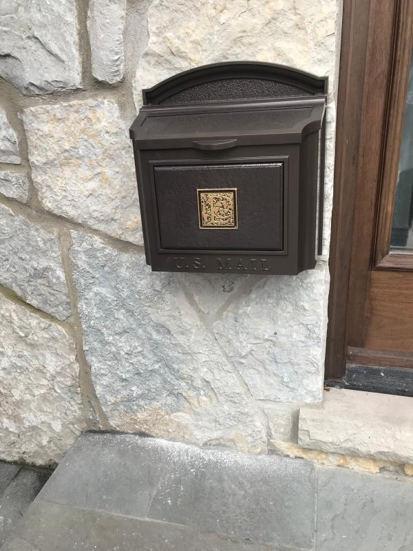 Capitol Monogrammed Wall-mount Mailbox - Thumbnail 3