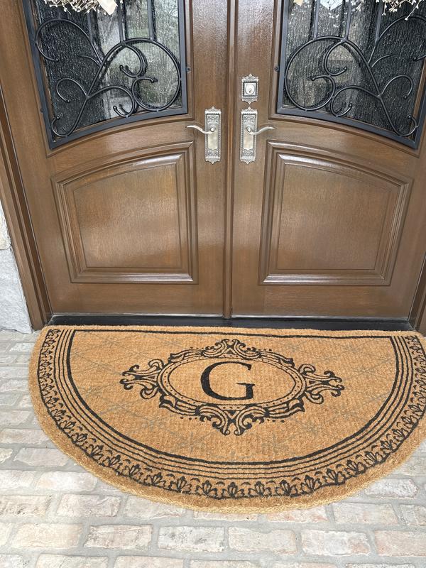 Stephengould Monogrammed 48 in. x 30 in. Outdoor Door Mat Charlton Home Letter: C