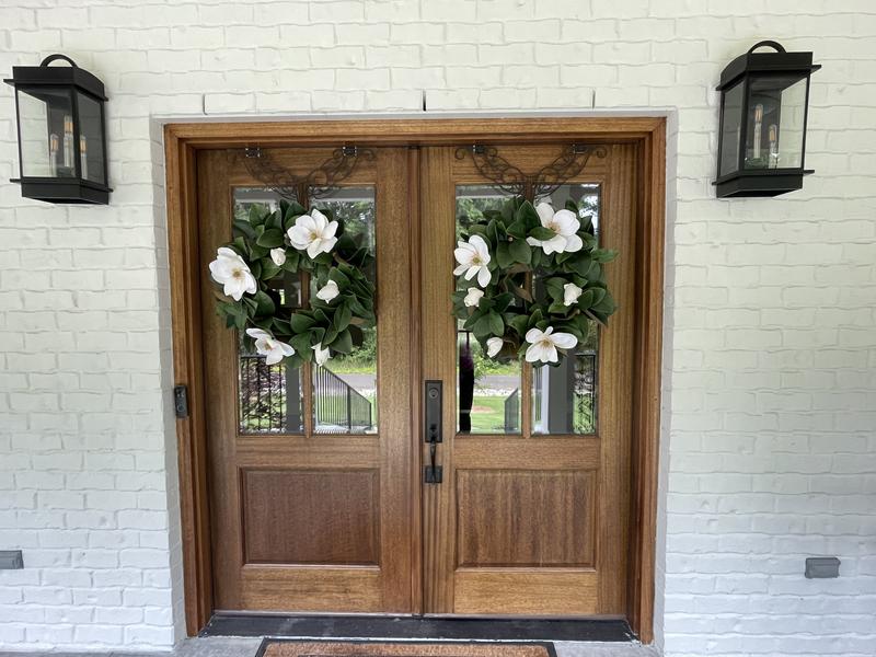 Magnolia Front Door Wreath – Wreaths of Bloom