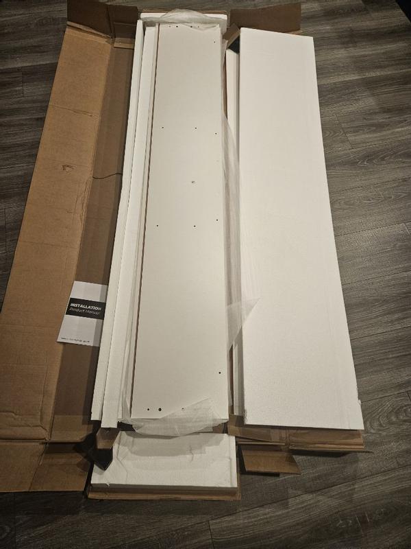 FAMAPY White Headboard Shelf with Socket Adapter USB Interface, Shelves ...