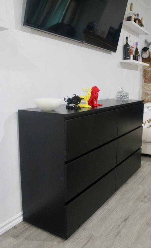 ikea malm black 6 drawer dresser FUFU&GAGA Standard -Drawer 59-in W Standard dresser in the Dressers department at Select your size:10.5 DDCUP Featuring six spacious drawers Black and white checkered Aptdeco