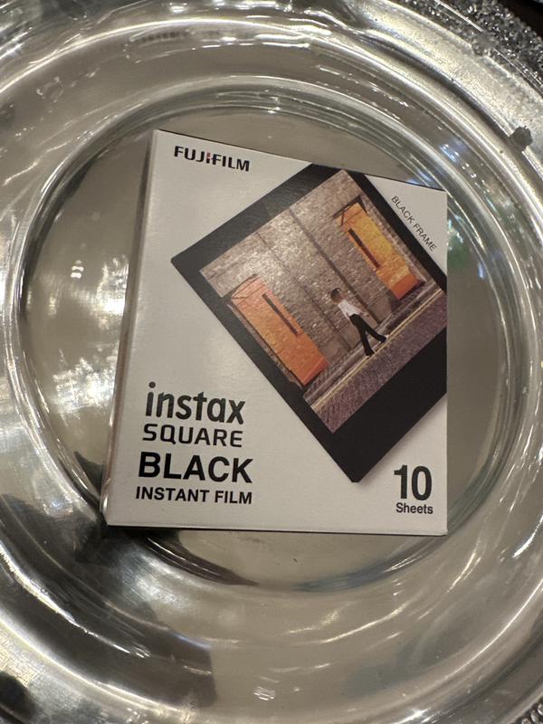 Fujifilm Instax Square Black Frame Film 10 Sheets. Instant Film