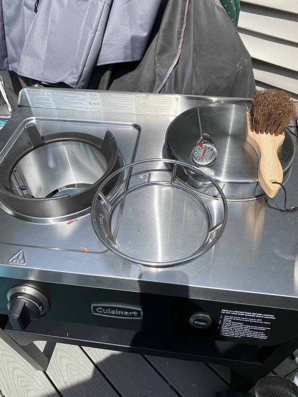 Cuisinart Wok Resting Rack - Stainless Steel Stand For Round & Flat Bottom Woks