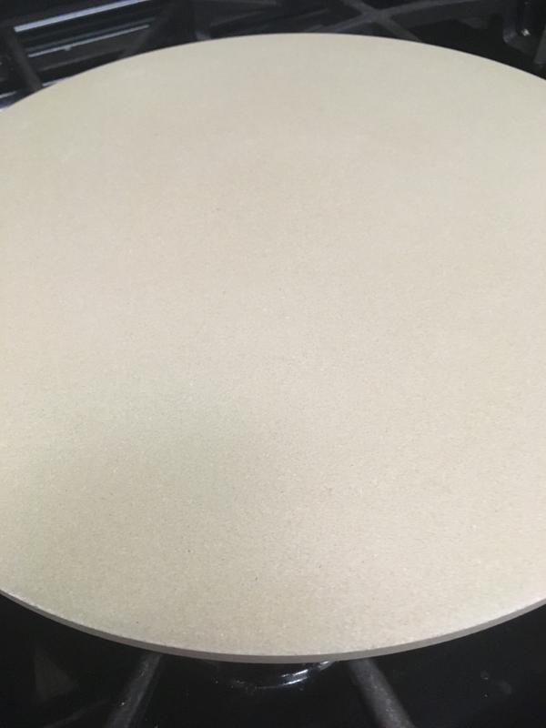 Pizza stone right out of the package