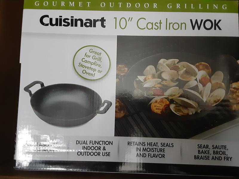 Cuisinart 10 in. Cast Iron Griddle Pan for Grill, Campfire