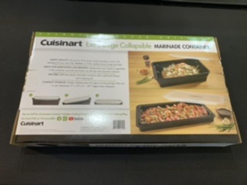 Cuisinart 2-Pack Plastic Marinating Containers, Red and Black ​ 