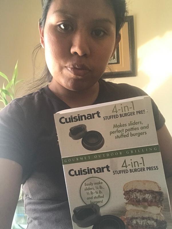 Cuisinart Smashed Burger Kit with Cast Iron Burger Press, Patty