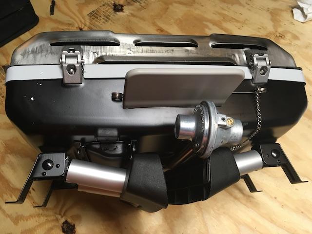 Folding up the legs can bump into the drip tray