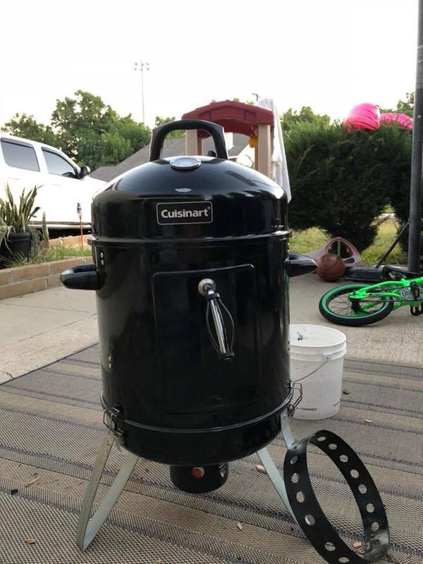 Cuisinart vertical outlet charcoal smoker