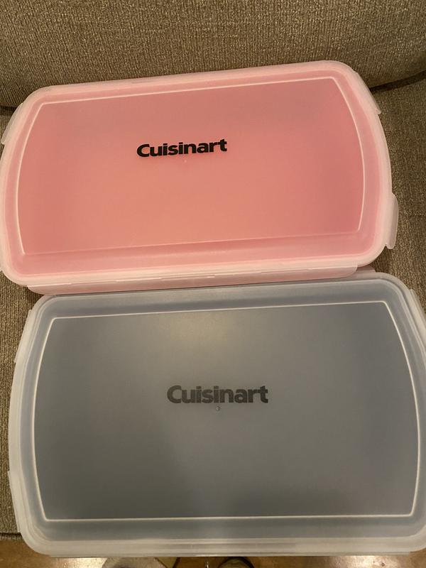 Cuisinart 2-Pack Plastic Marinating Containers, Red and Black