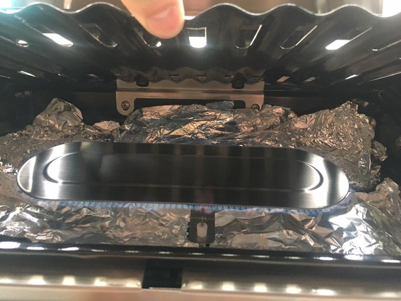 Even flame, and plenty of room for foil