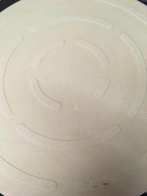 Bottom of the pizza stone