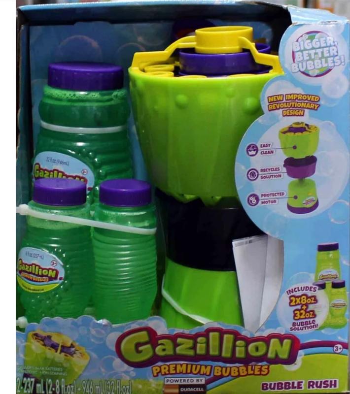 Gazillion Bubble Rush Automatic Bubble Blower/Maker Machine w