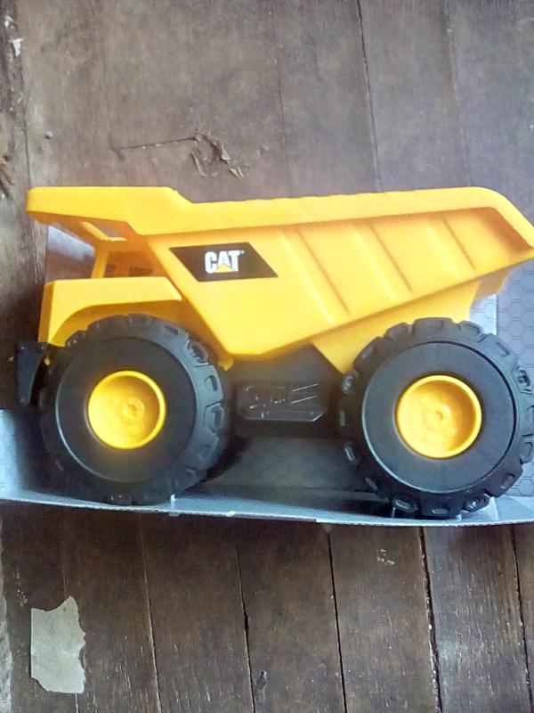 Good sized heavy duty plastic dump truck.